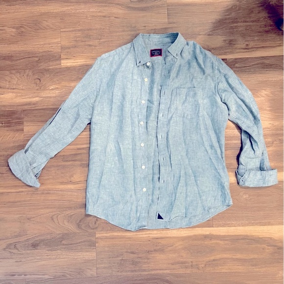 UNTUCKit Men’s 100% Linen Small Slim Fit Button Up Shirt - Picture 4 of 8